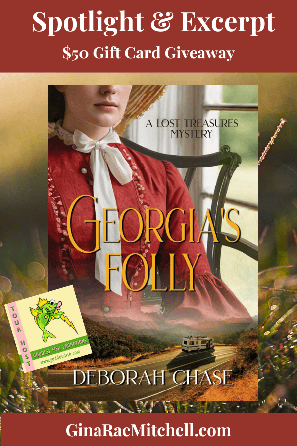 Georgia's Folly by Deborah Chase (A Lost Treasures Mystery) Spotlight & Excerpt ~ $50 Visa Gift Card ~ #DualTimeline #Mystery #Antiques #CivilWar @GoddessFish @writinglife2 6 Georgia's Folly Pin split time historical fiction American Pickers Antiques Roadshow