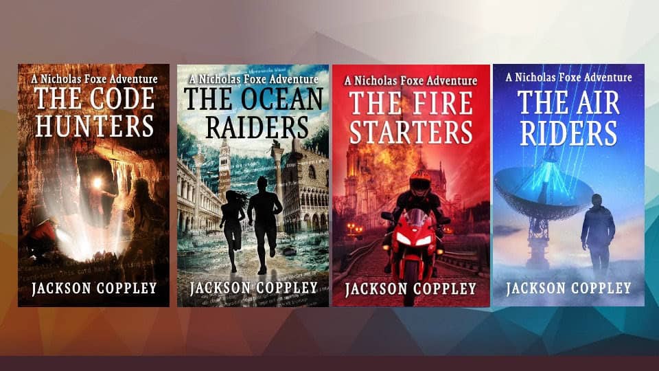 Jackson Coppley Promotion image 4 books in the Nocholas Foxe series FF 11-01-2024