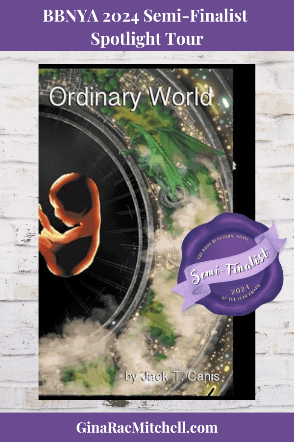 Ordinary World Pin Ordinary World book cover Jack T. Canis - science fiction