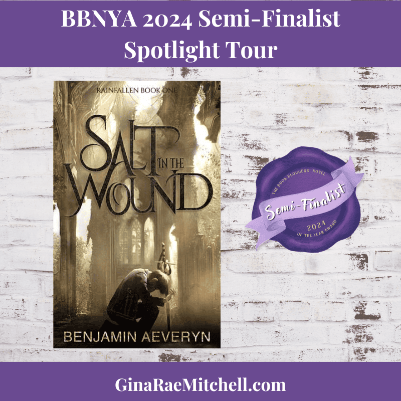 BBNYA 2024 Semi-Finalist Tour | Salt in the Wound by Benjamin Aeveryn (RainFallen #1) | #Horror #SciFi #Fantasy @BenjaWrites @benjaminaeveryn.bsky.social @BBNYA_Official @Foliosociety @The_WriteReads 8 Salt in the Wound Square image Salt in the Wound book cover against white brick wall. - Benjamin Aeveryn, Horror, Science Fiction, Rainfallen series, BBNYA