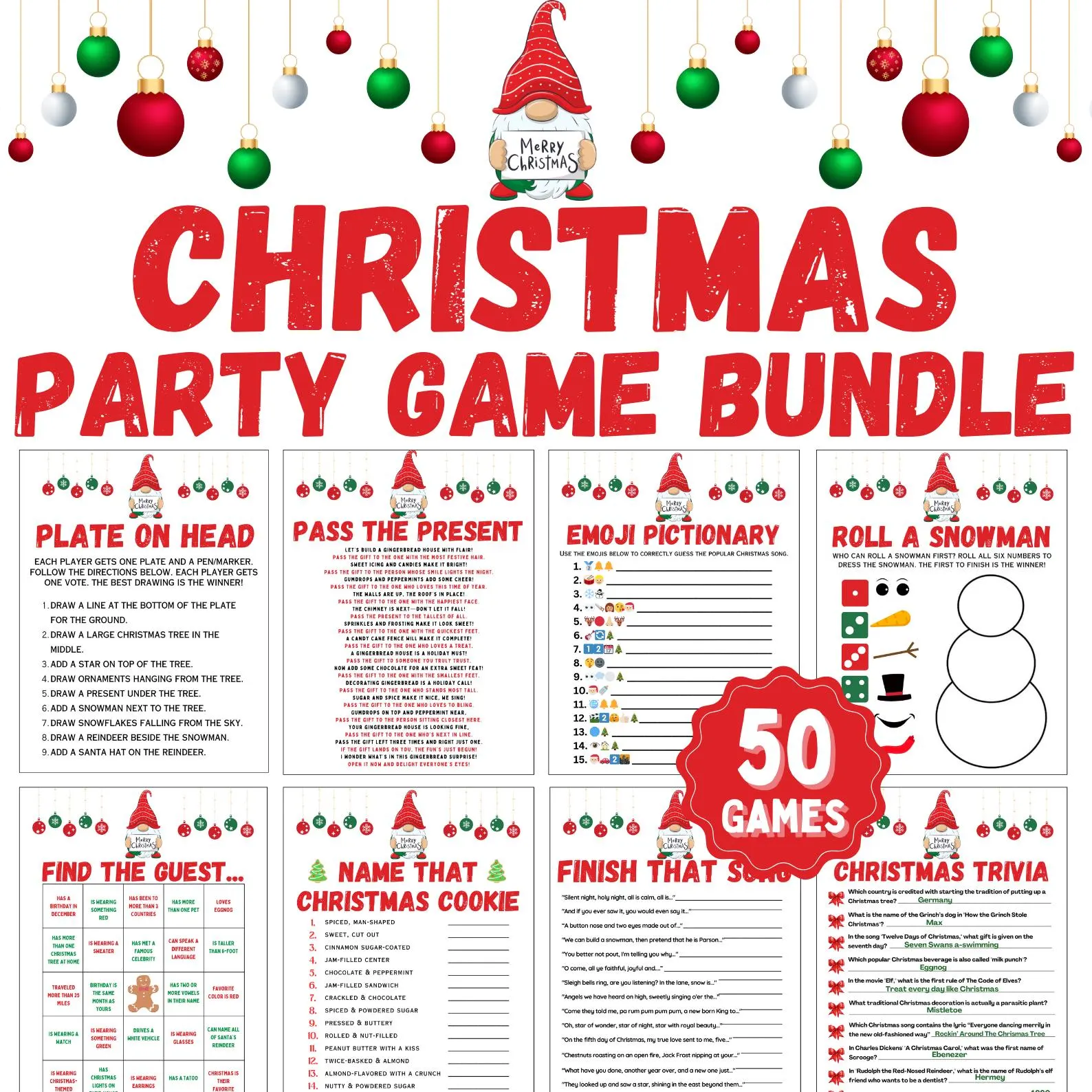 50 Holiday Party Games