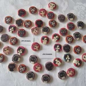 Fun Friday Finds | 12-06-2024 | Books, Crafts, Holiday Recipes, Indie Authors, & More! 16 Wooden Cat Buttons from JetJewels