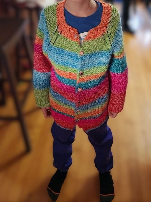 Fun Friday Finds | 12-13-2024 | Books, Crafts, Holiday Recipes, Indie Authors, & More! 19 Rainbow sweater cropped & blurred