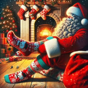 A Brief History of Santa’s Socks: A Look at the Evolution of Santa’s Iconic Attire from my #1 Site for all Things Socks | #Fun #SockShopping