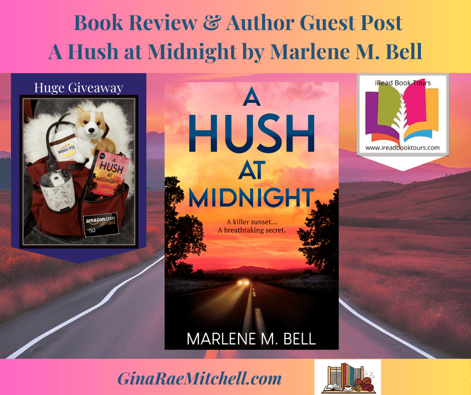 Blog Graphic A Hush at Midnight by Marlene M. Bell Culinary Mystery