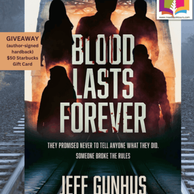 Blood Lasts Forever by Jeff Gunhus ~ #BookReview #AuthorInterview #PsychologicalThriller #Mystery @iReadBookTours @Jeff.Gunhus #SevenGunsPress ($50 Starbucks Card + Signed Hardcover Copy)