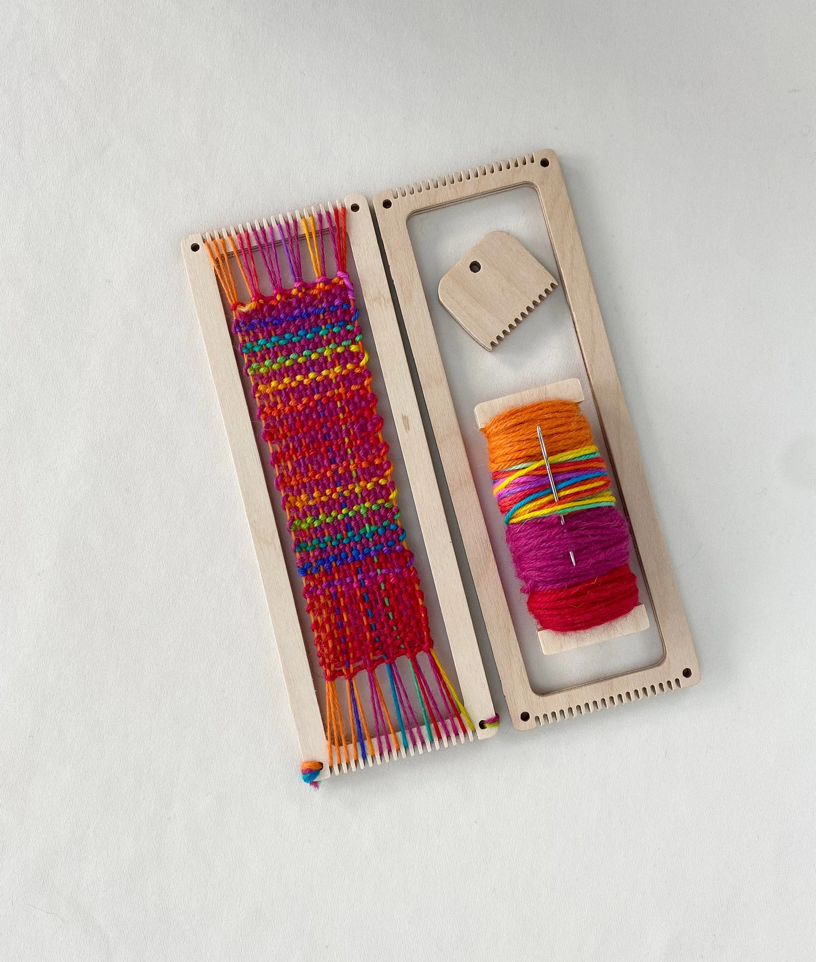 Bright bookmark Weaving kit image Etsy