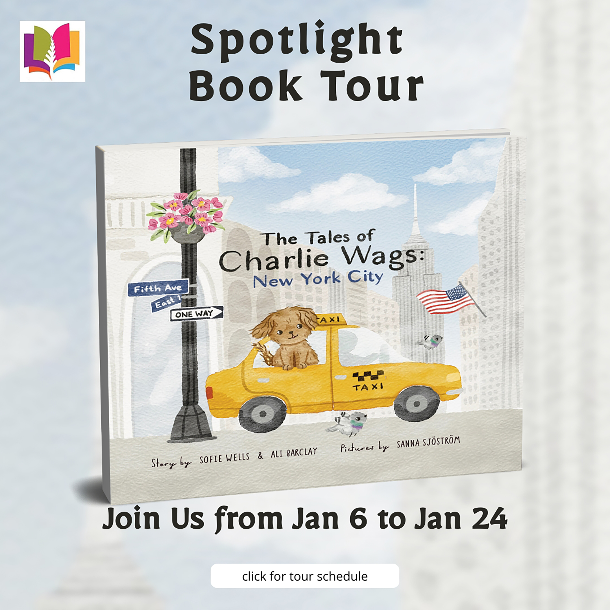 The Tales of Charlie Wags: New York City by Sofie Wells & Ali Barclay (#TheTalesOfCharlieWags #1) Spotlight Book Tour ~ Children's Picture Book ~ #Exploring  @iReadBookTours