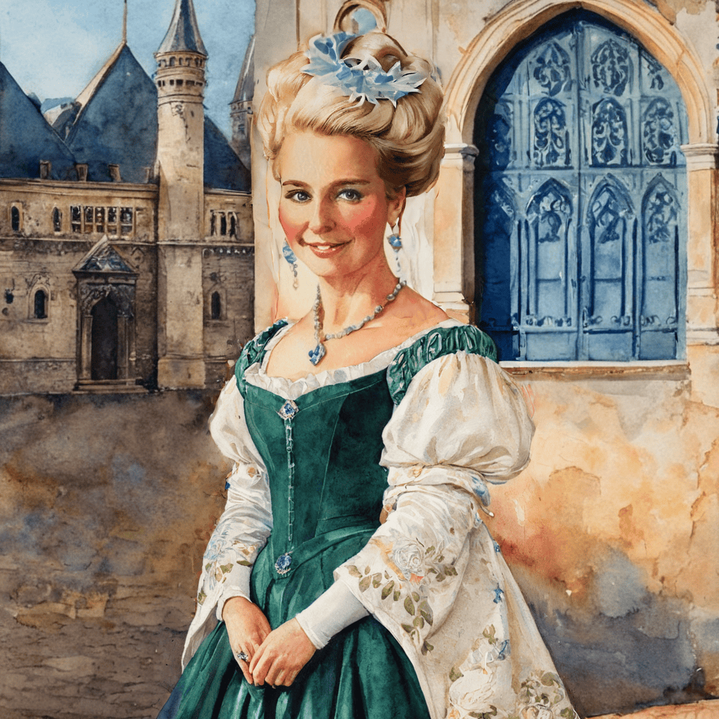  Jennifer in medieval attire, embodying the magic of her stories.