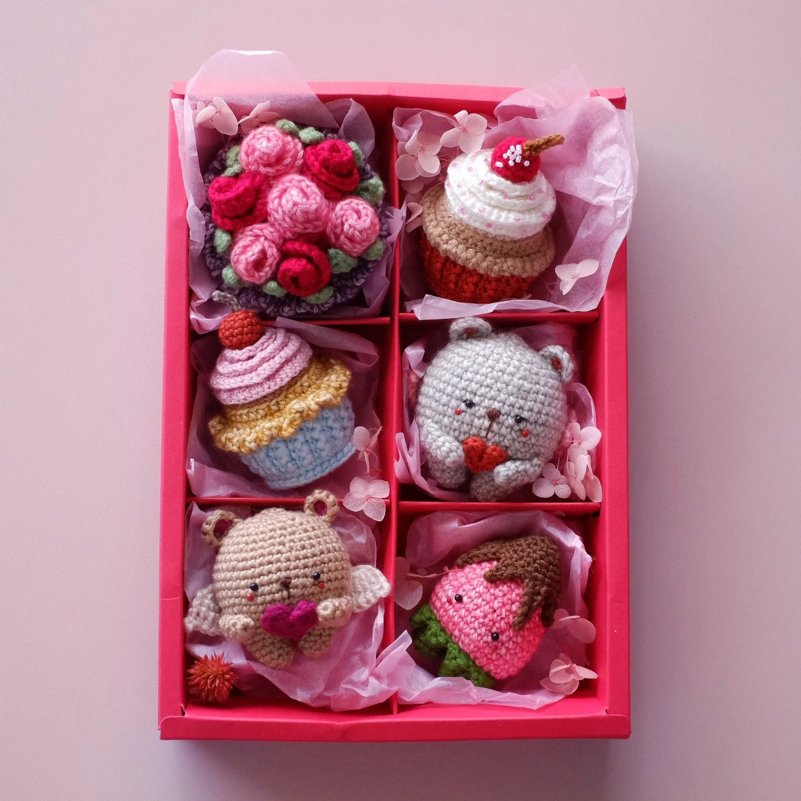 VAlentine's DAy Crochet Pattern amigurumi candy box FF 01-24-2025