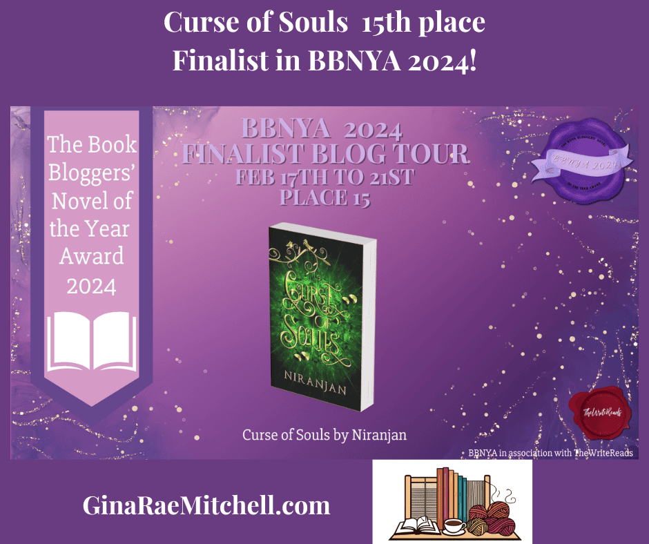 Curse of Souls banner grm blog graphic, FAntasy Romance Niranjan FF 02-28-2025