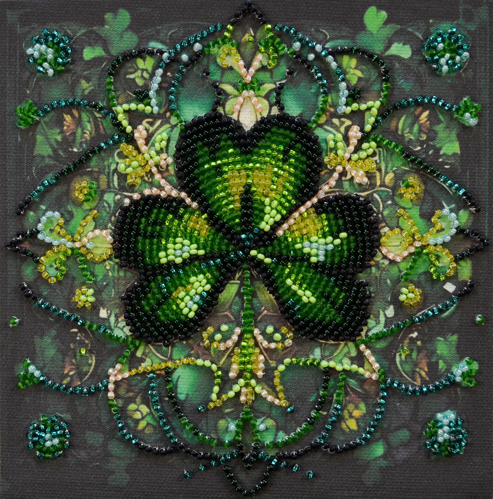 DIY Bead Embroidery Kit St. Patrick's Day FF 02-21-2025