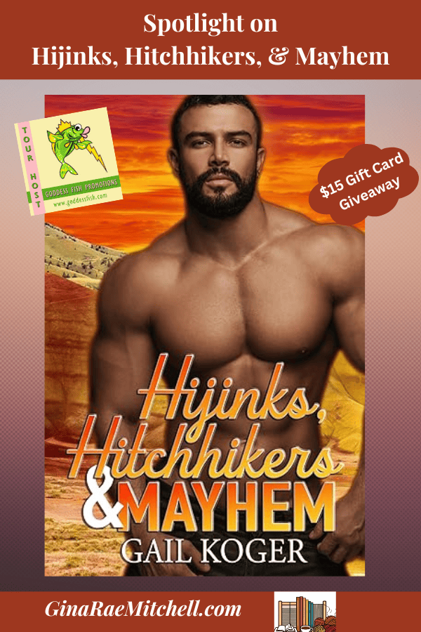 Blog Graphic Hijinks Hitchhikers & Mayhem by Gail Koger : Action/adventure, RomCom, Fantasy