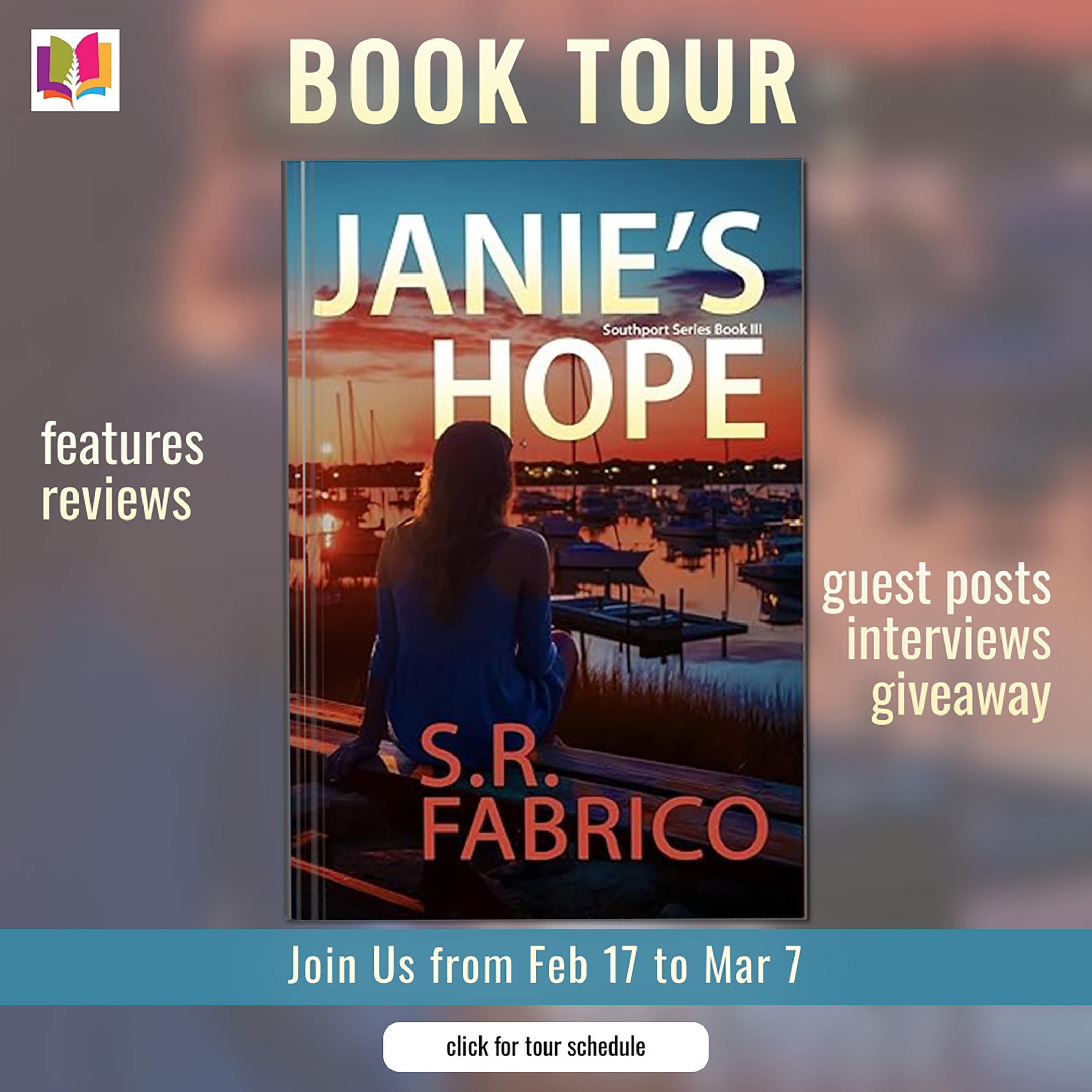 Janie's Hope by S.R. Fabrico (Book 3 of The Southport Series) #BookReview #RomanticSuspense #Bookstagram #BookSky #BookX #iReadBookTours