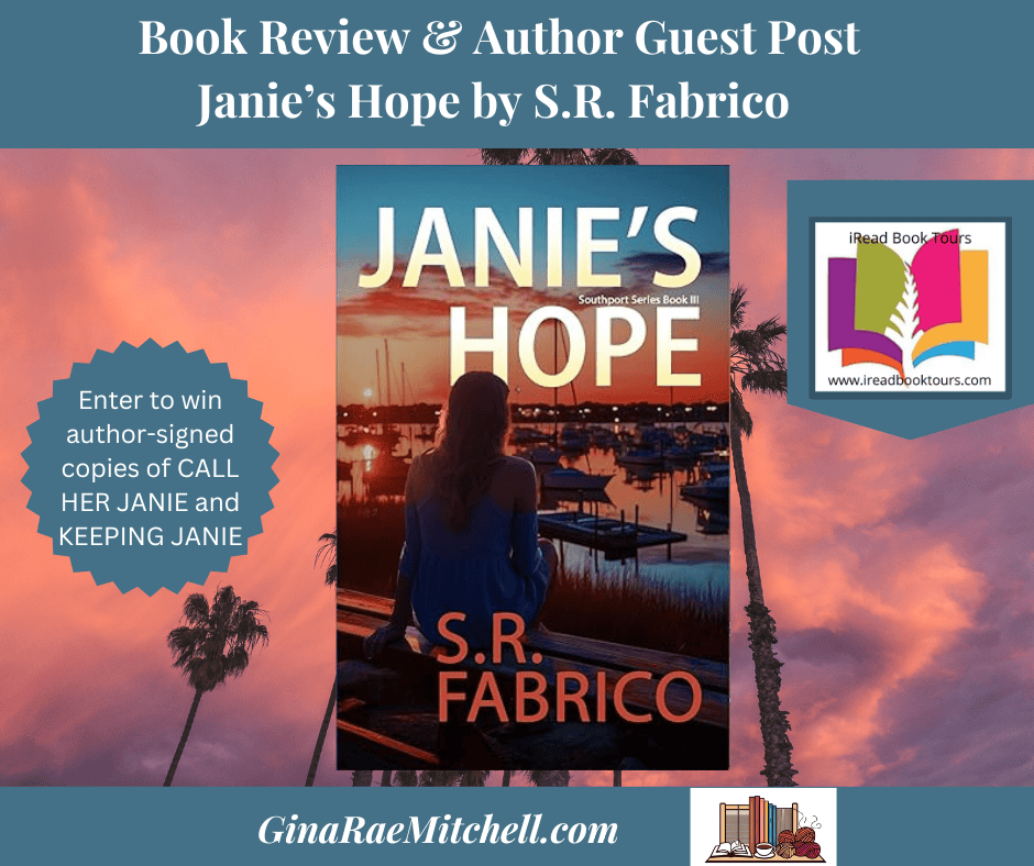 Janie's Hope Blog Graphic, S.R. Fabrico, Southport Series #3, Romantic Suspense Pinnable