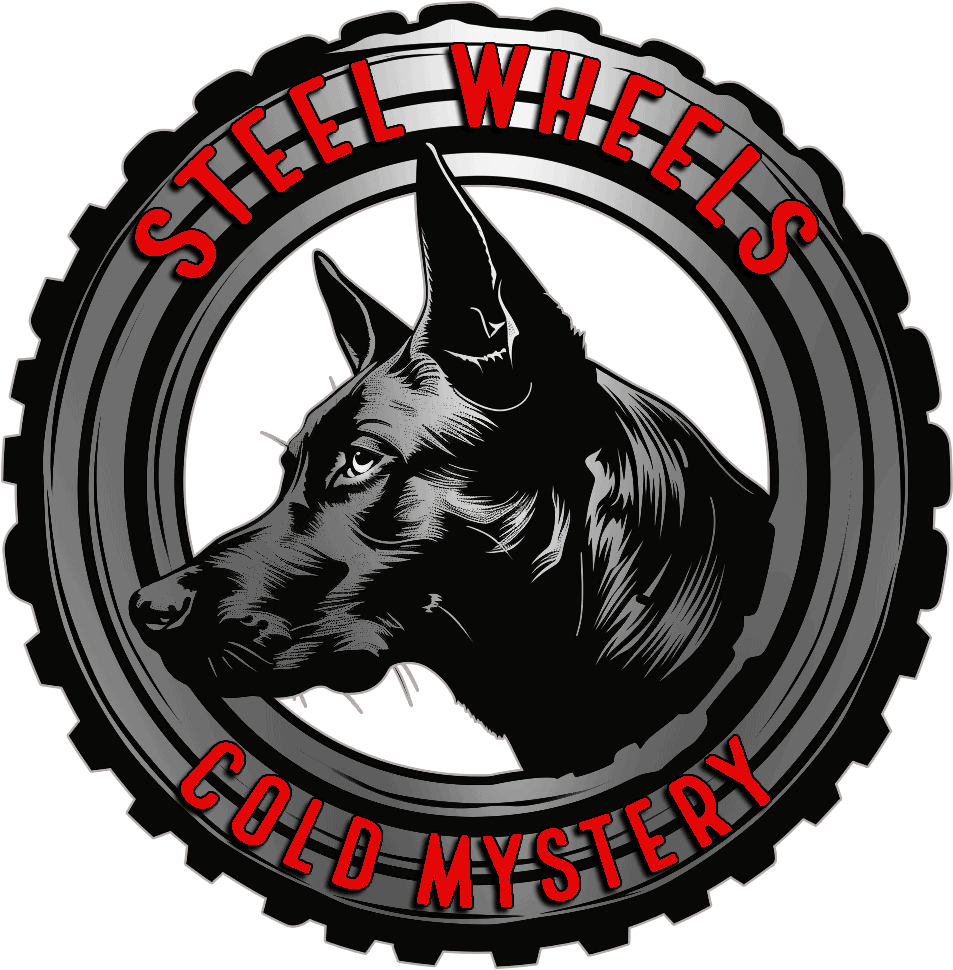 Steel Wheels Cold Mystery by R. Weir logo FF 02-07-2025
