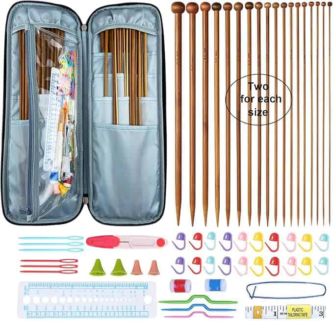 Mdoker knitting set brocade blue case AZ aff https://amzn.to/3QSp77R