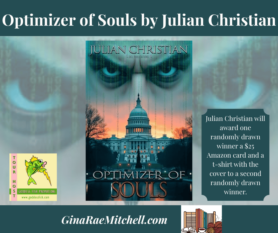 Optimizer of Souls GRM Pin Blog Graphic Jullian Christian author, science fiction