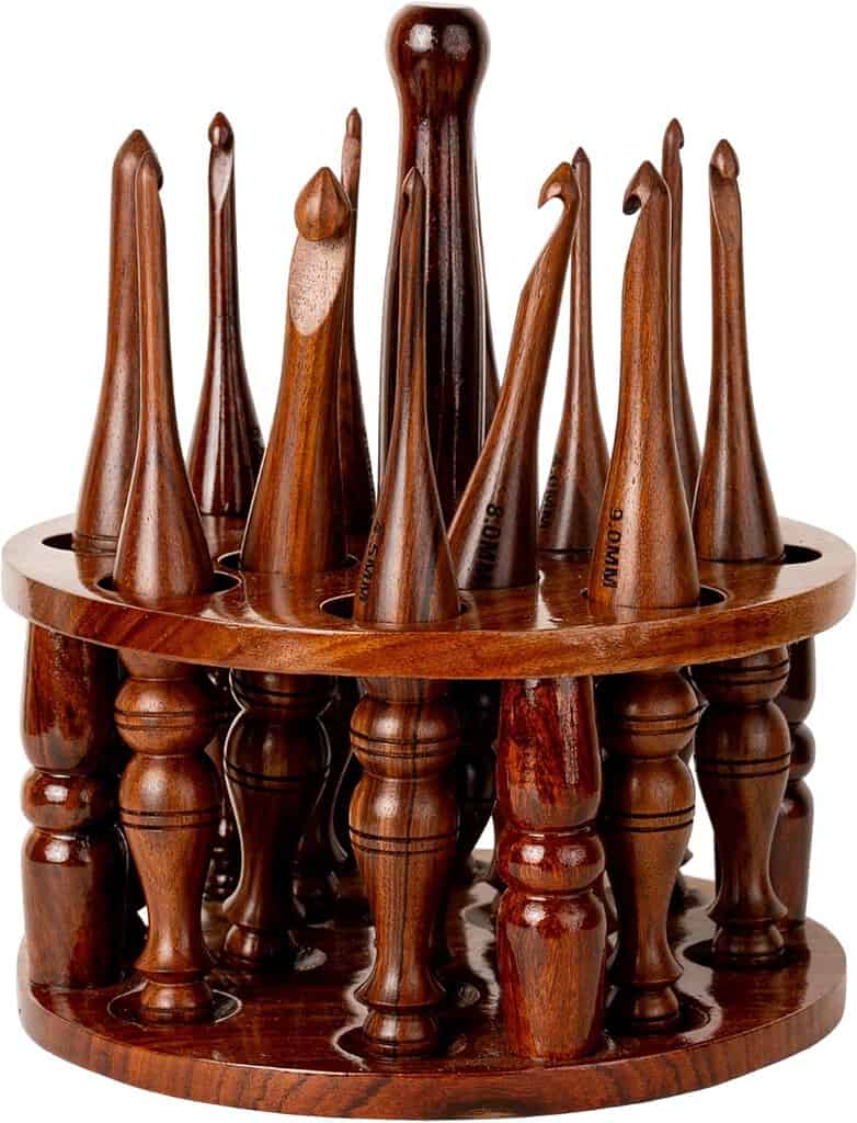 wooden crochet needles, hand-crafted AZ aff