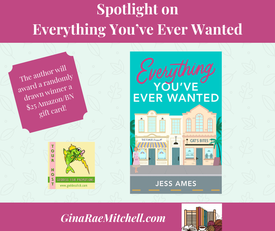 Everything You've Ever Wanted Blog Graphic Banner Jess Ames, Women's Fiction, Found Family