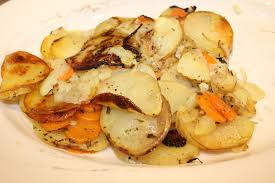 Foil Packets of Potato Carrot Onion