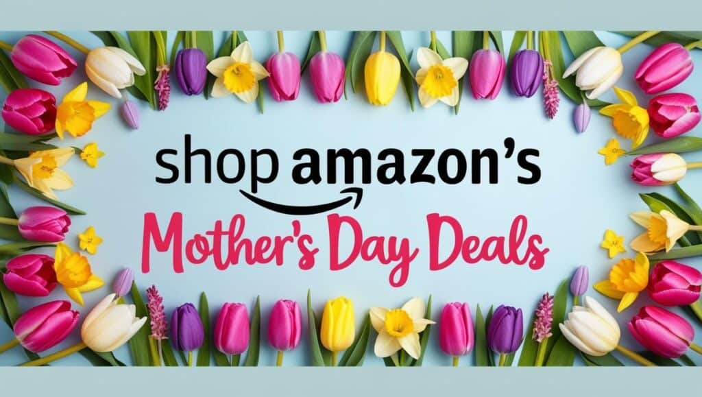 Shop Amazon's Mother's Day Deals with bright spring flowers