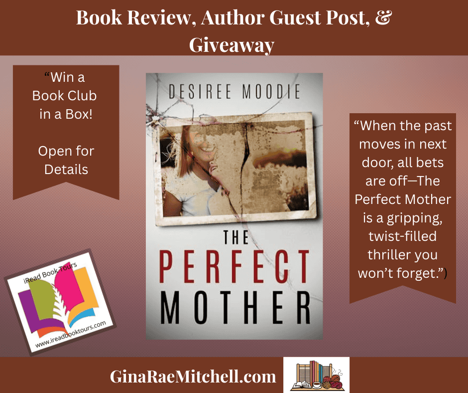 The Perfect Mother Desiree Moodie Blog Graphic banner with book cover & quote