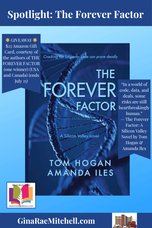 Forever Factor - banner with book cover, giveaway, & quote