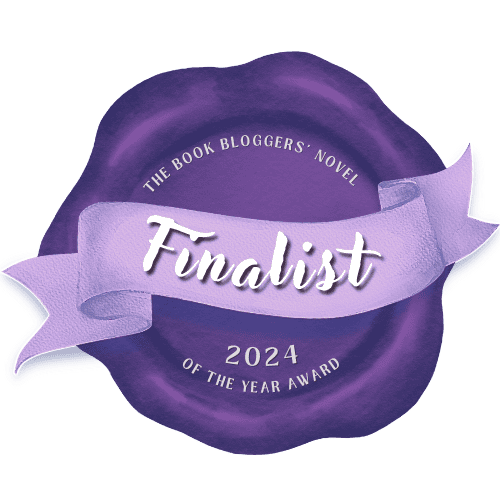 BBNYA 2024 Finalist Badge in dark purple with a light purple ribbon