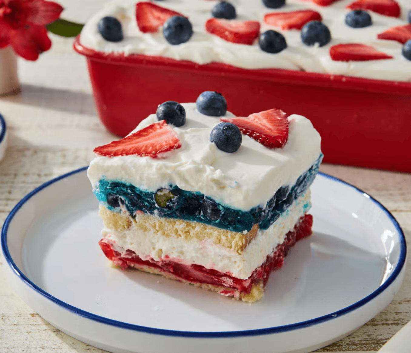 Red, white, Blue 4th of July dessert - Pioneer Woman