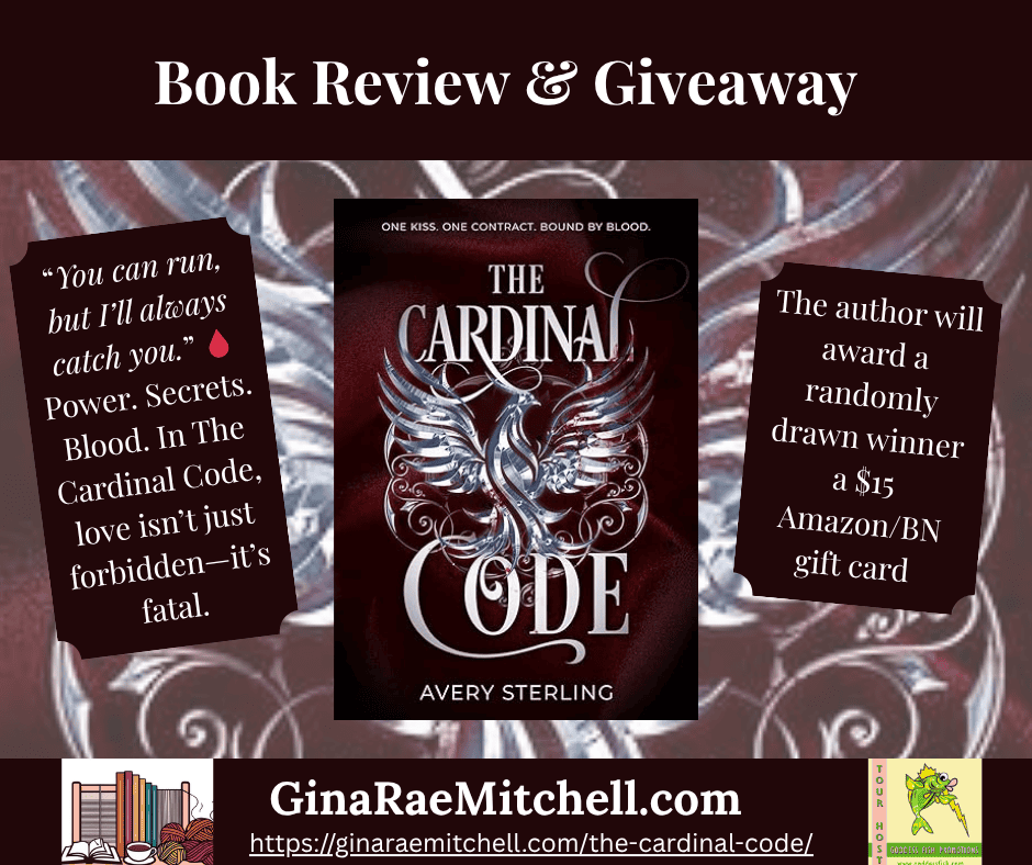Vampire romance promotional graphic with giveaway and phoenix imagery