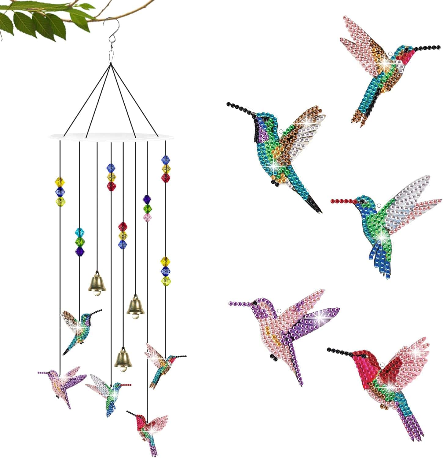 Diamond-art-hummingbird-wind-chime-amazon affiliate