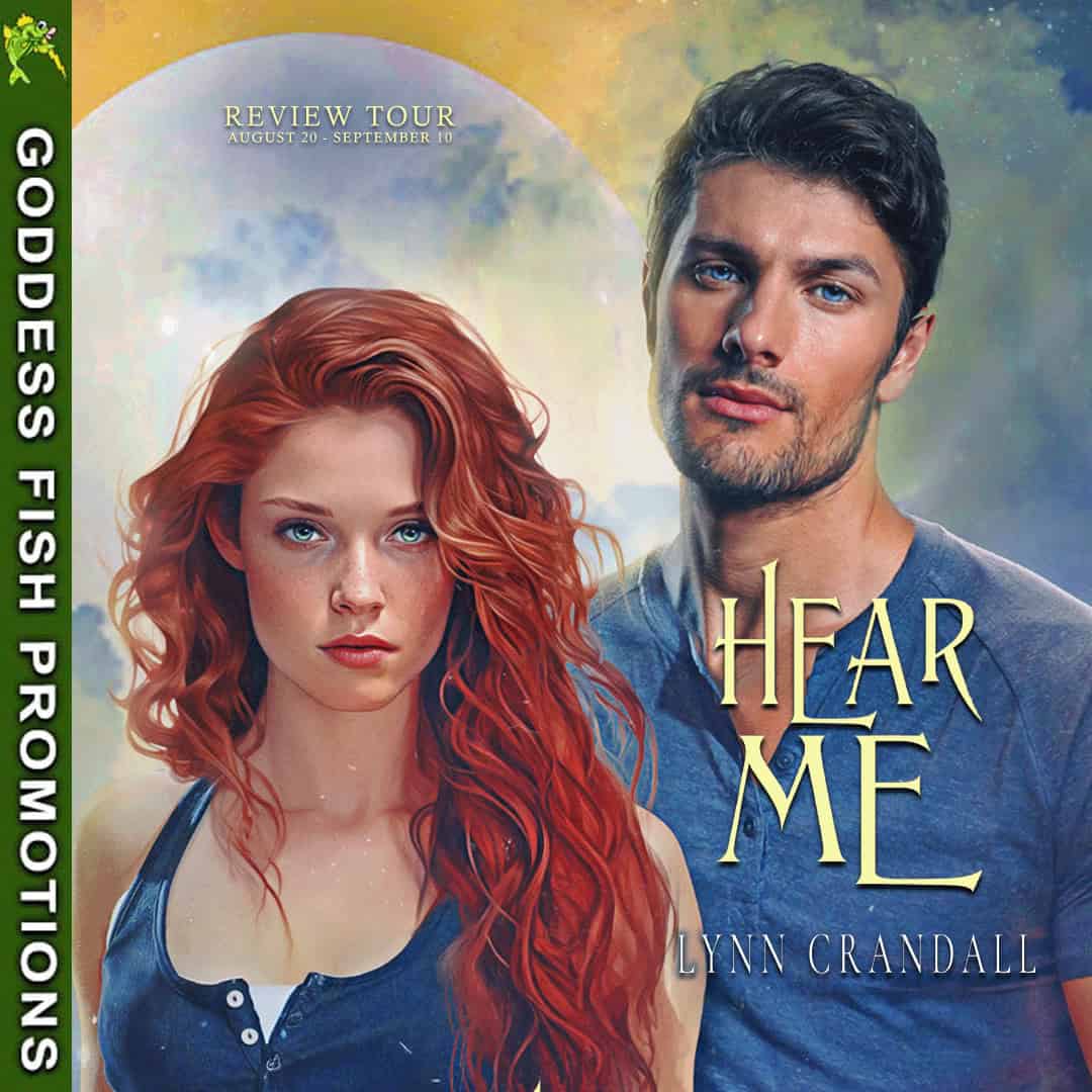 Square-format Instagram banner for the “Hear Me” blog tour hosted by Goddess Fish Promotions, featuring the book cover and tour details.