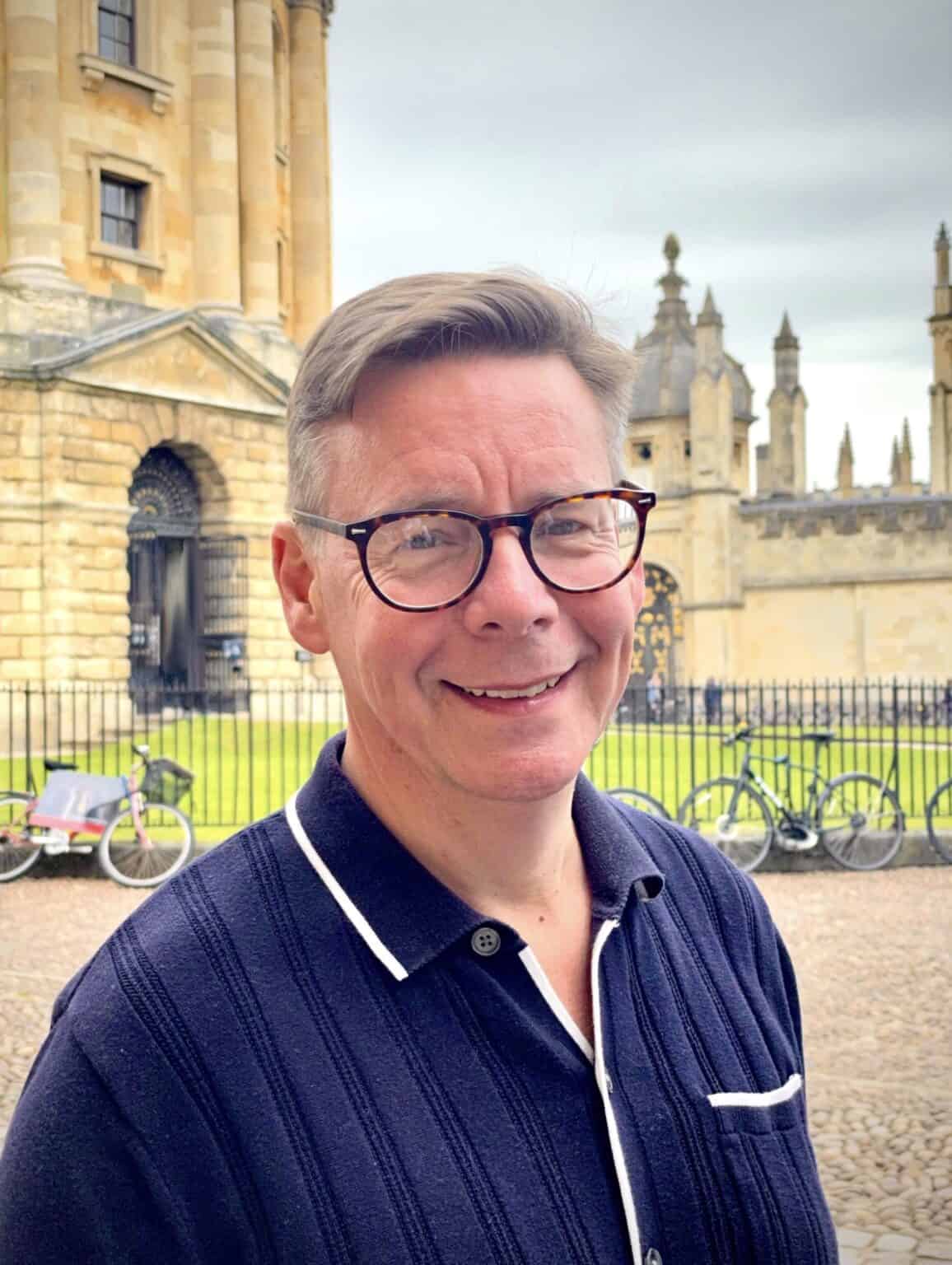 ⚙️Spotlight + Guest Post: Shadowslayers by Colin Sephton | Steampunk Fantasy + Giveaway 12 “Author Colin Sephton smiling outdoors in front of historic Oxford architecture, wearing glasses and a navy shirt.”