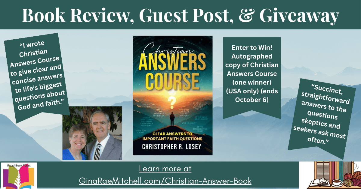 ✝️ Review Tour: Christian Answers Course by Christopher R. Losey | Clear Answers to Crucial Faith Questions 2 Wide blog banner for