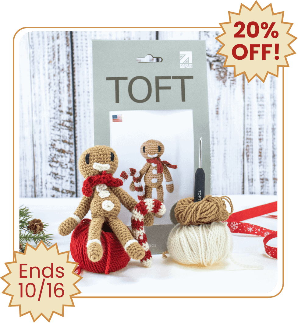 Fun Fall Friday Finds – 10 October 2025 | Indie Authors, Giveaways, Recipes & Crafts 38 The Woolery Gifts of Christmas 2025 #1 Toft Crochet Gingerbread Man