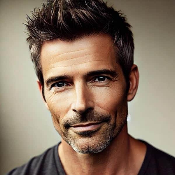 Author photo of Shay Matthews, a smiling man with short salt-and-pepper hair, light stubble, and confident expression. Used for the author bio section of the Colombian Hearts book review on ginaraemitchell.com.