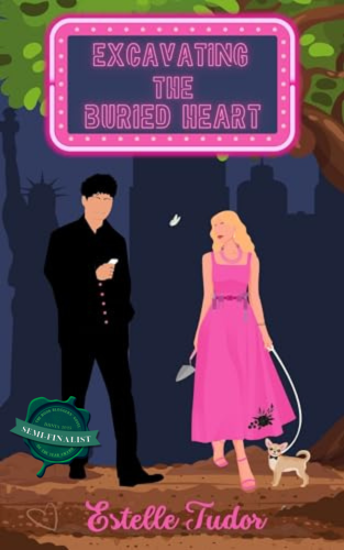 Excavating the Buried Heart with BBNYA Badge in pink neon on a dark blue background