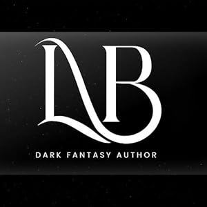Logo graphic for dark fantasy author L.N. Bokete featuring stylized initials LNB on a black background