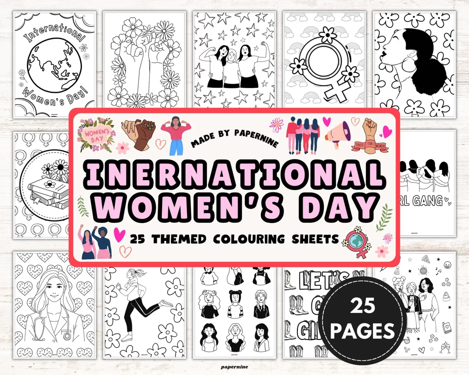 Friday Finds | 03-07-2025 | Welcome to March! #Books #Crafts #Recipes #IndieAuthorNews 20 International Women's Day Coloring Pages FF 03-07-2025