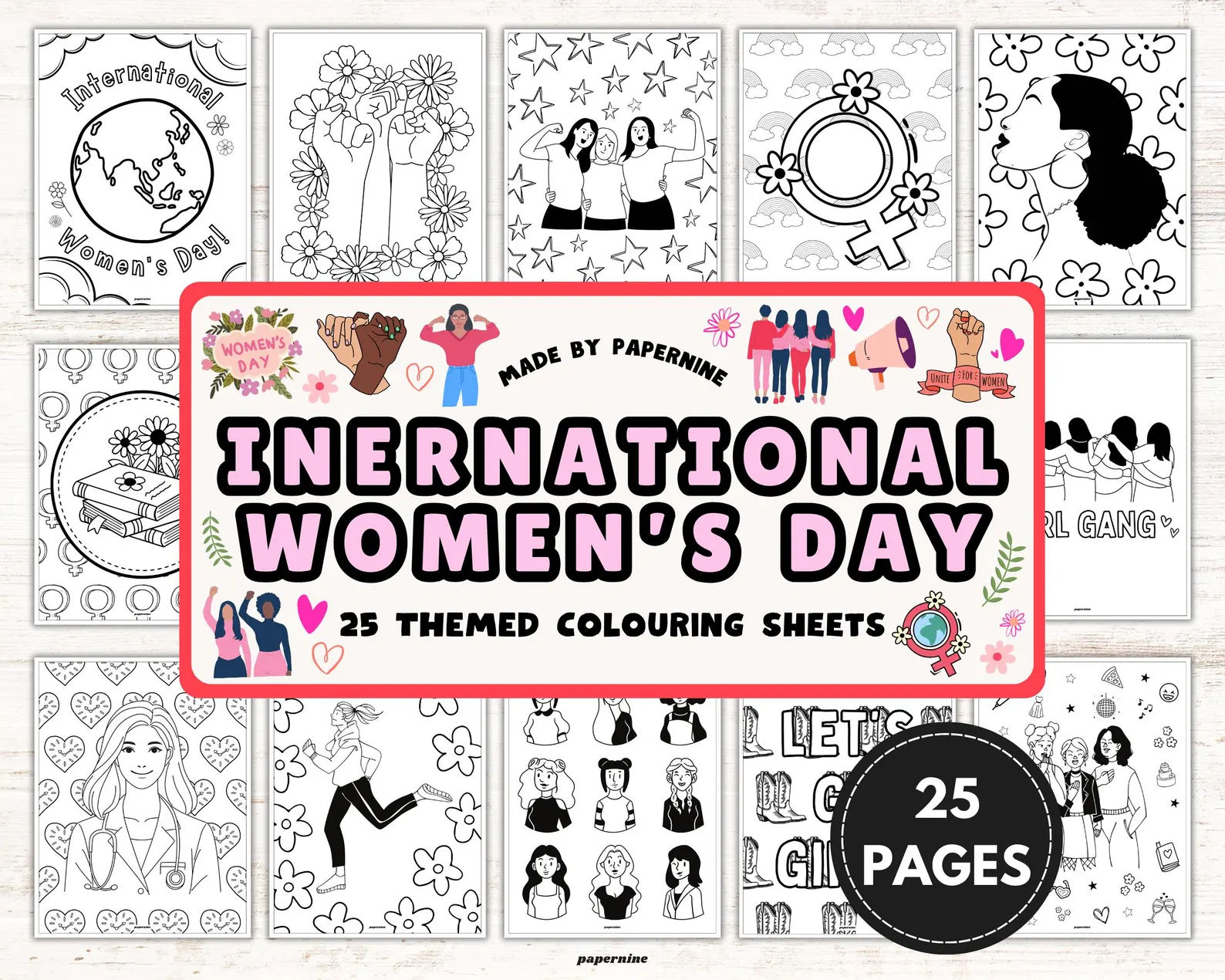 International Women's Day Coloring Pages FF 03-07-2025