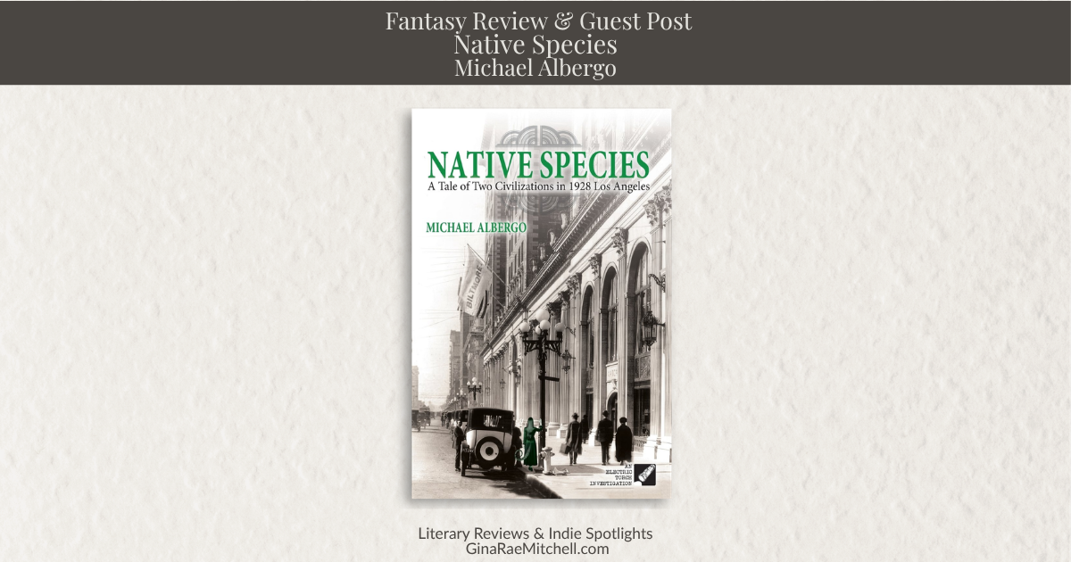 Wide blog banner for Native Species by Michael Albergo on GinaRaeMitchell.com