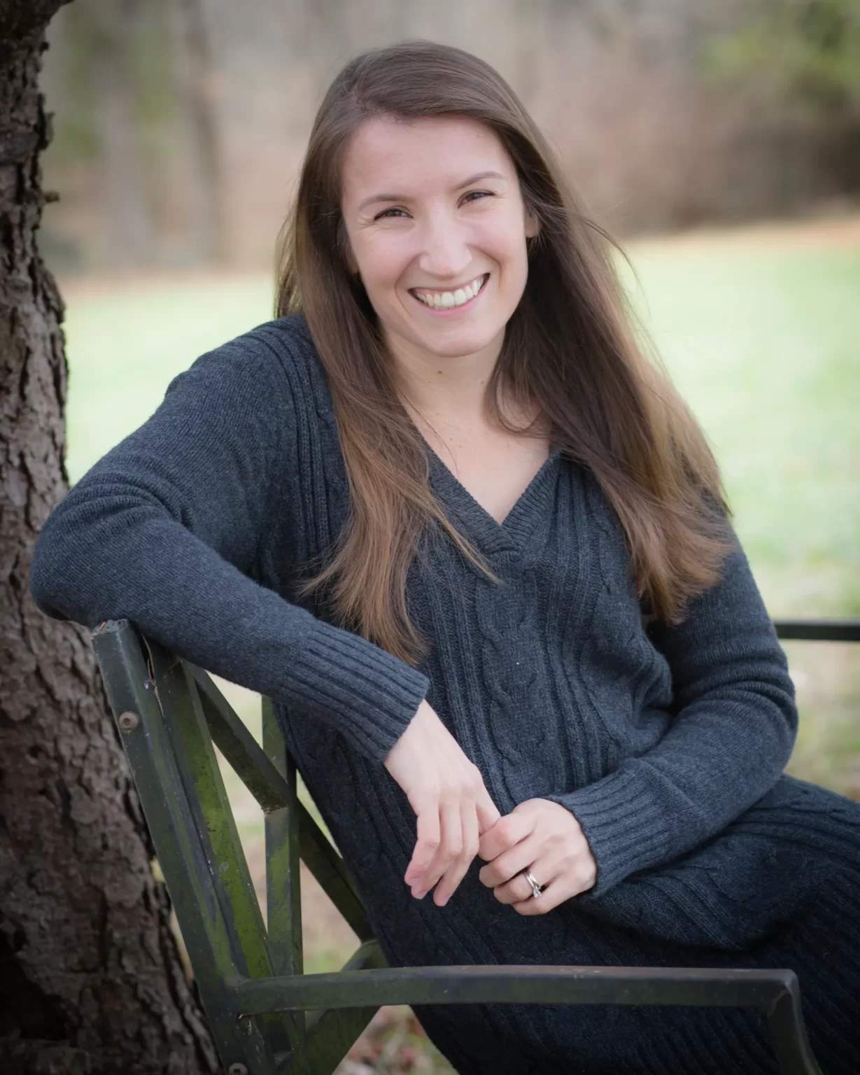 Author headshot of Hayley Reese Chow in an outdoor setting