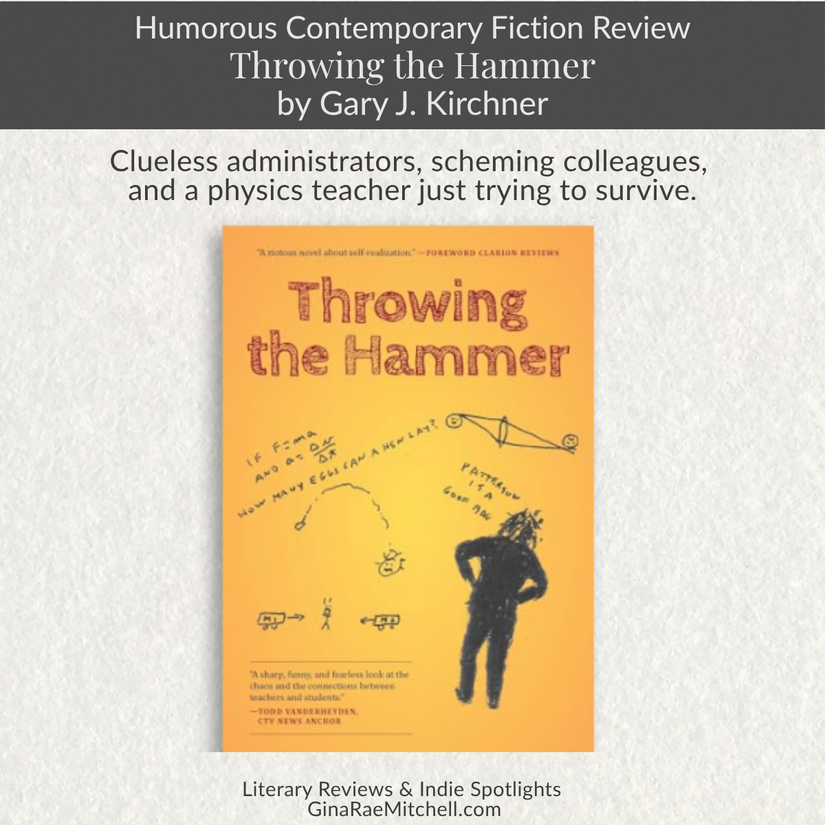 Friday Finds - April 24, 2026 3 Book cover for Throwing the Hammer by Gary J. Kirchner, an emotional and deeply personal memoir