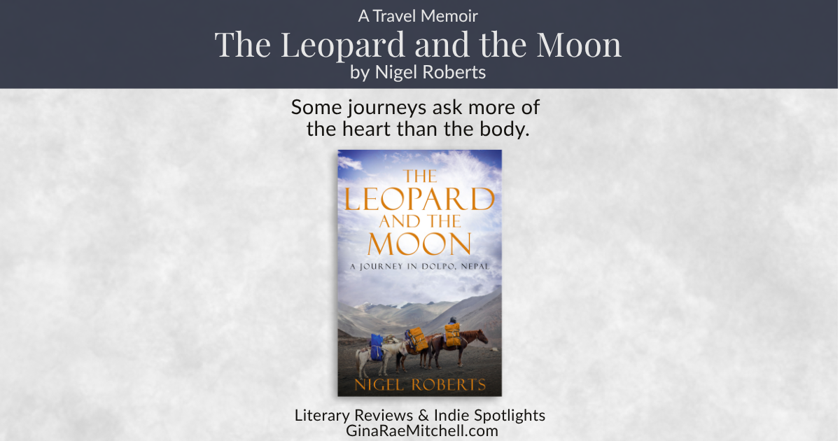 Wide blog banner for The Leopard and the Moon by Nigel Roberts on GinaRaeMitchell.com