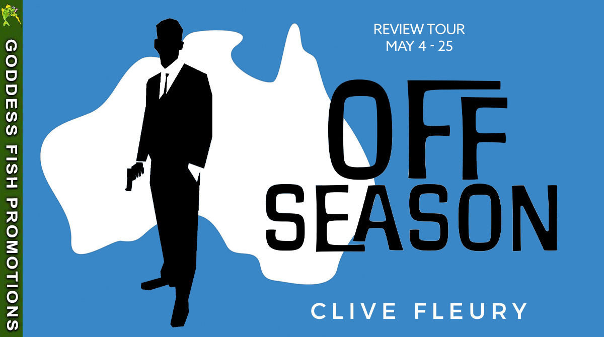 Tour banner for the Goddess Fish promotion of Off Season by Clive Fleury, showing tour dates and tour branding.