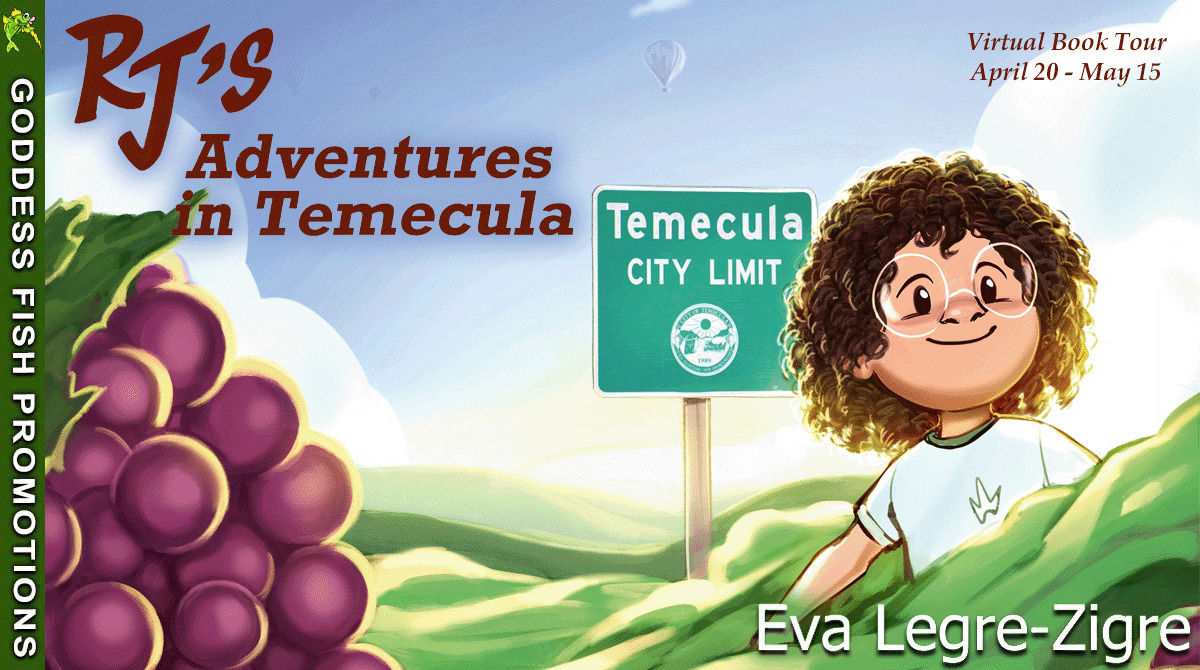 wide tour banner from Goddess Fish Promotions used for RJ's Adventures in Temecula by Eva Legre Zigre on ginaraemitchell.com