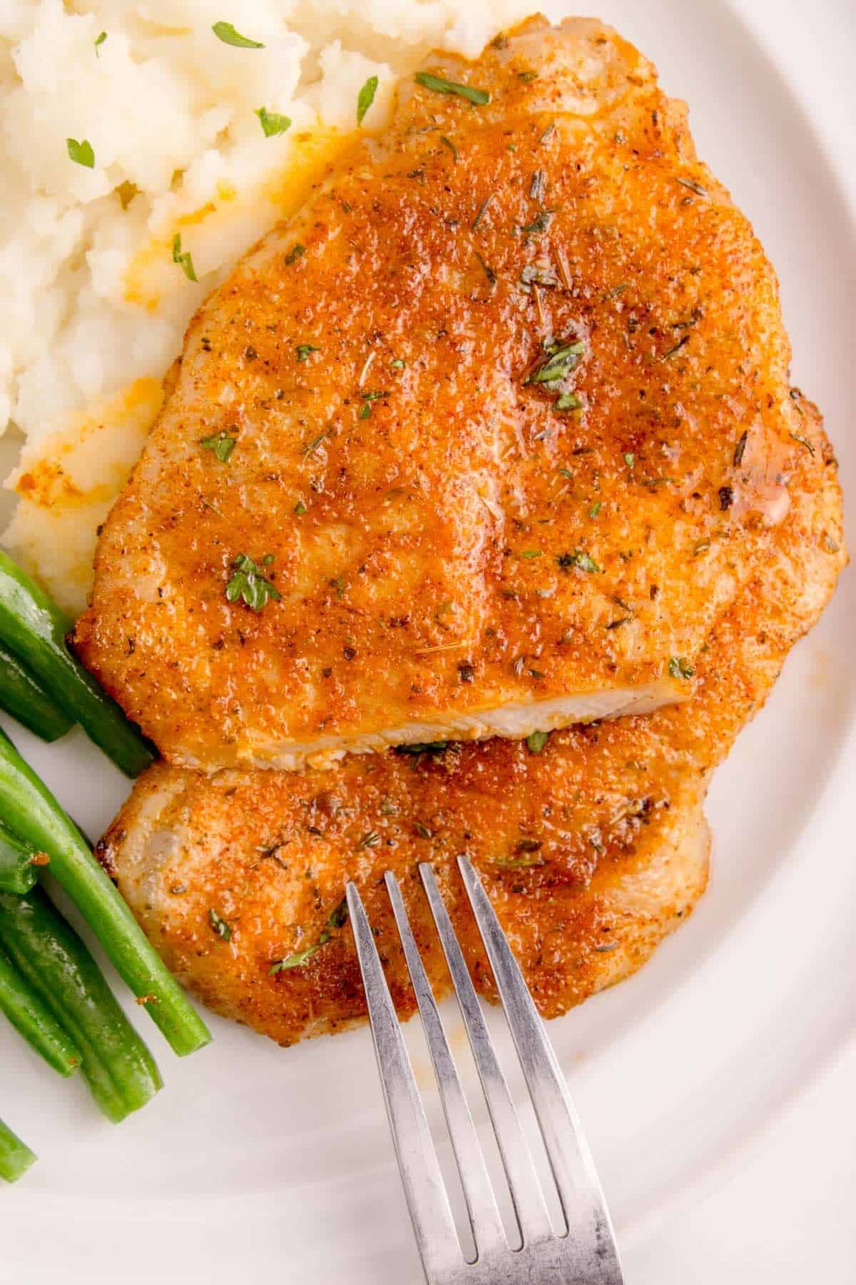 pork-chop-internal-temp-145 - thin + crispy + Air-fryer