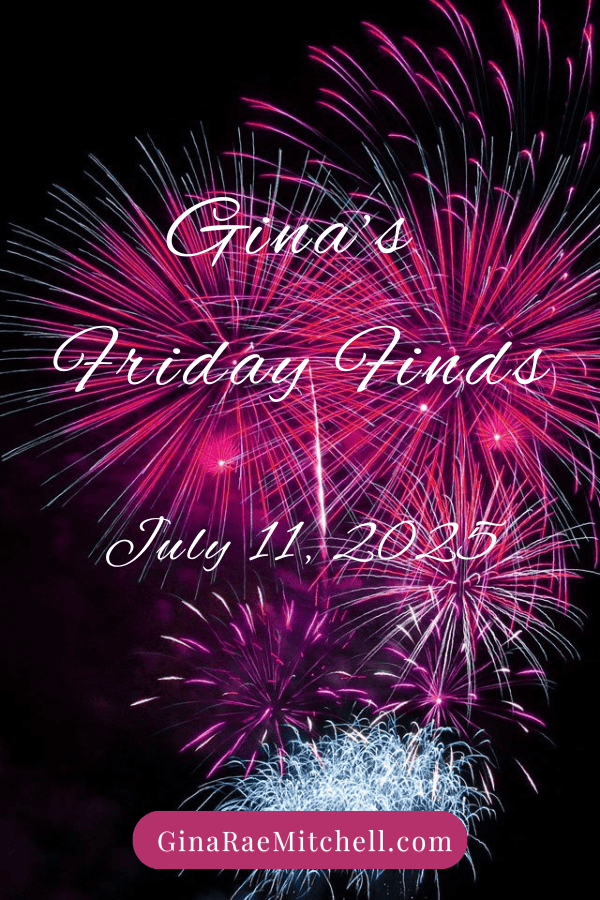 Weekly Book Blog Roundup July 11, 2025 FF PIN Fireworks in night sky