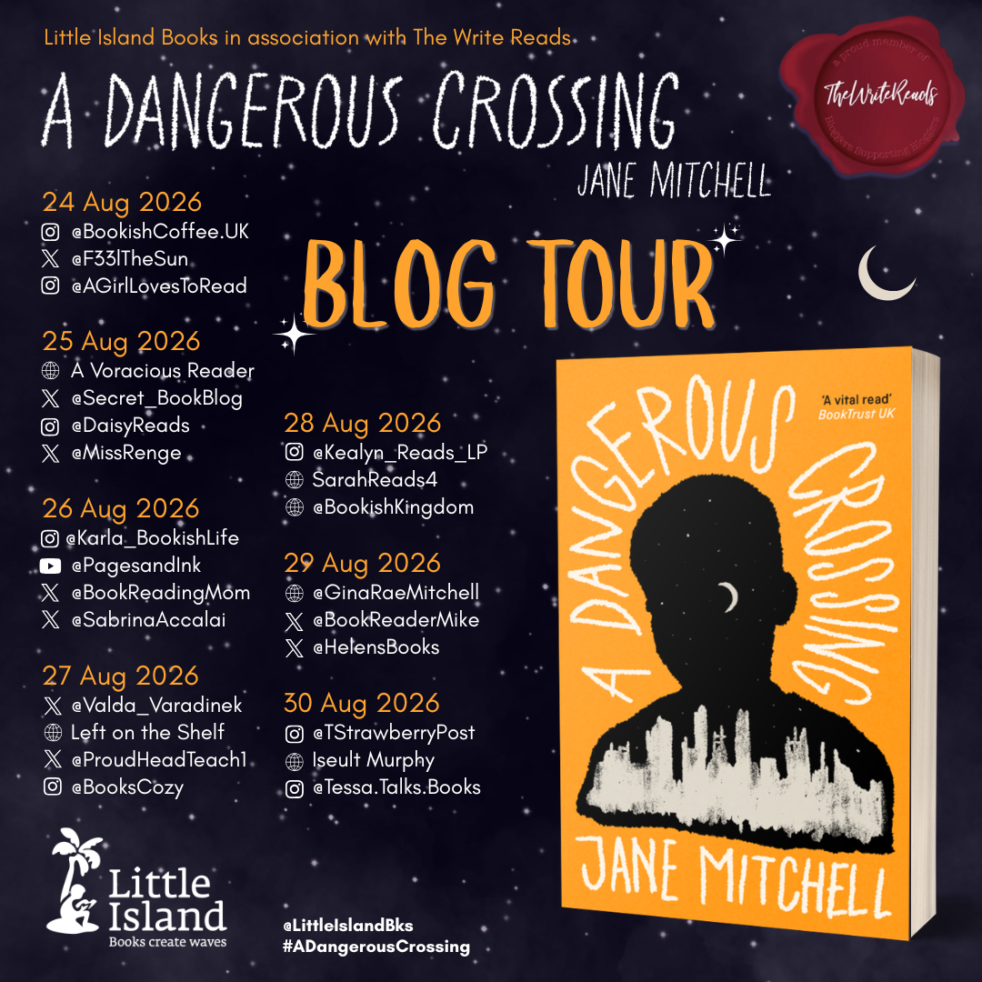 The Write Reads blog tour schedule for A Dangerous Crossing by Jane Mitchell